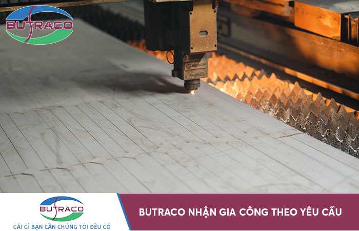 Gia công cắt laser CNC 3D ống - hộp kim loại tại Butraco