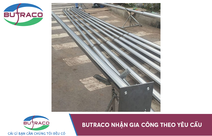 Butraco - Đơn vị gia công cột cờ inox theo yêu cầu uy tín tại Hà Nội
