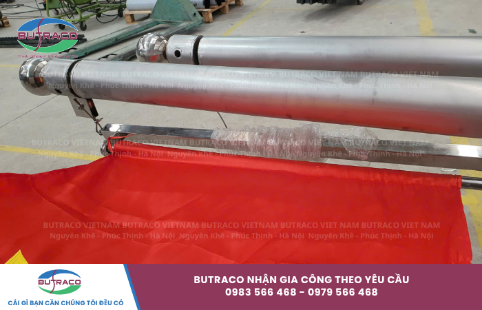 Báo giá cột cờ inox 304 cao 6m