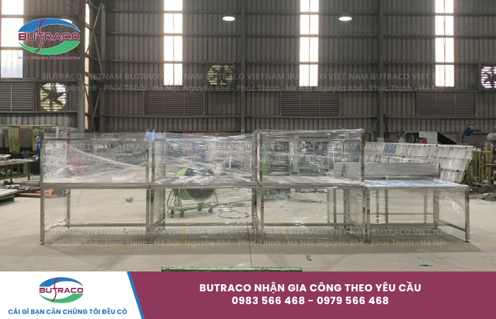 Bàn thao tác công nghiệp: Phân loại, thông số kỹ thuật và báo giá gia công