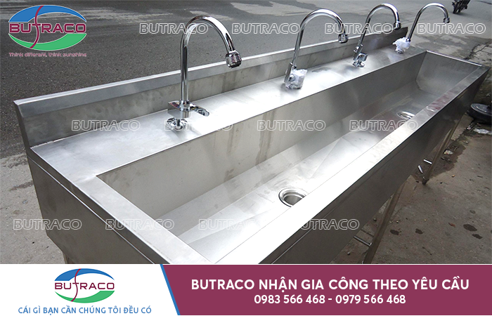 Chậu rửa inox công nghiệp: Tiêu chuẩn kỹ thuật, bảng giá và giải pháp gia công