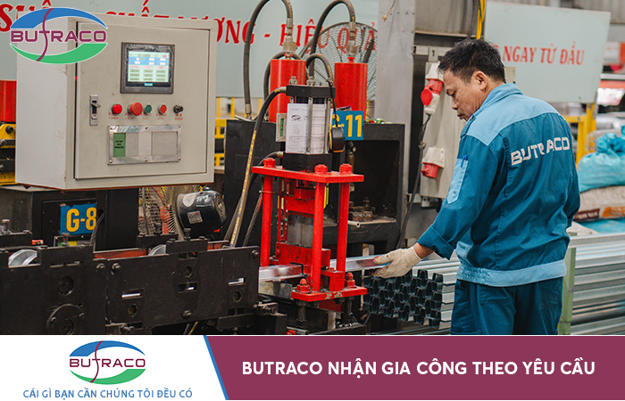 Gia công inox 304 theo yêu cầu tại Butraco