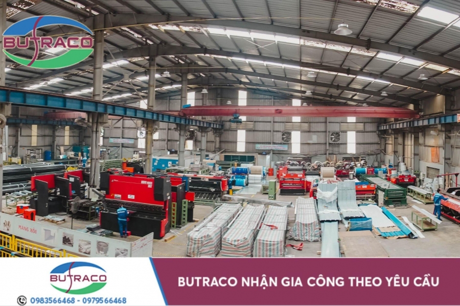Gia công inox 304 theo yêu cầu tại Butraco