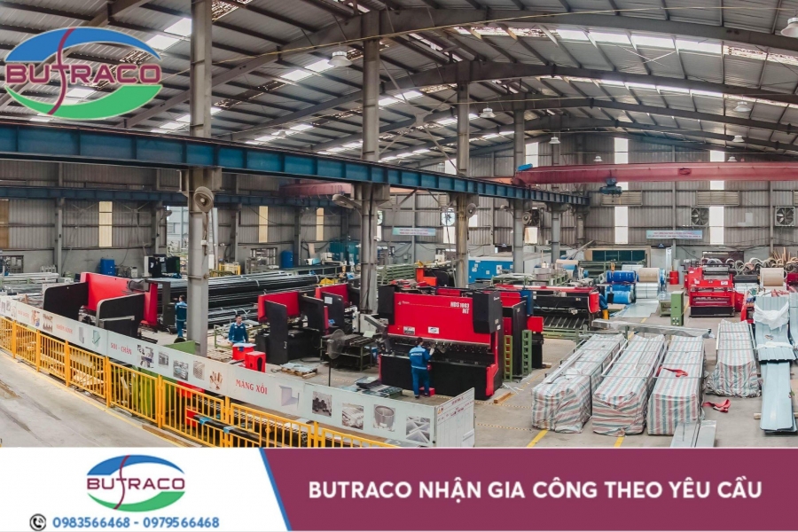 Gia công inox 304 theo yêu cầu tại Butraco