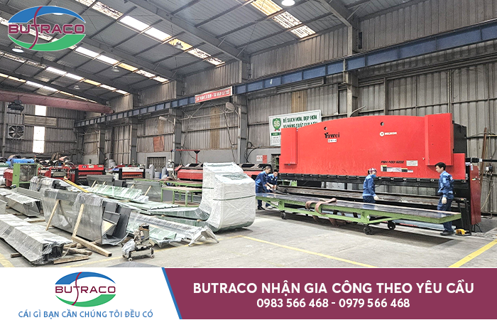 Dịch vụ gia công inox theo yêu cầu uy tín tại nhà máy Butraco 2026