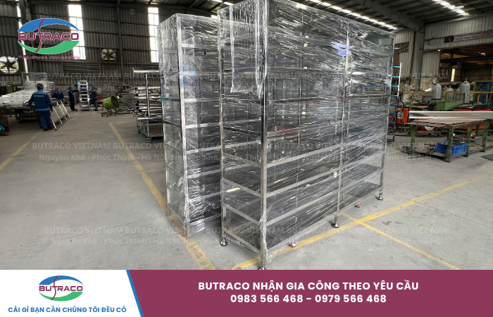 Gia công kệ Inox công nghiệp: Tiêu chuẩn kỹ thuật và năng lực sản xuất