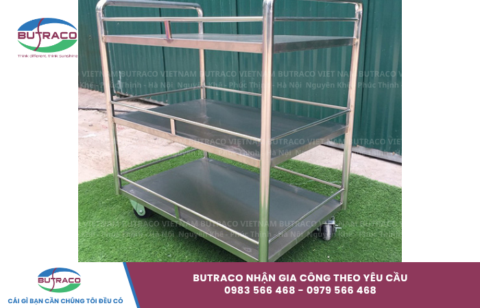Xe đẩy inox công nghiệp: Cấu tạo và báo giá chuyên nghiệp