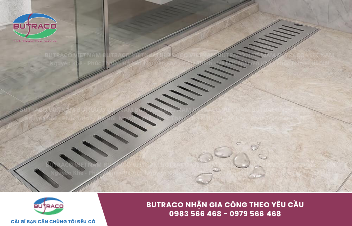 Ga thoát sàn inox công nghiệp: Tiêu chuẩn kỹ thuật chịu tải và cấu tạo ngăn mùi