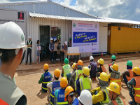 PARTICIPATE THE OCCUPATIONAL SAFETY TRAINING – MASCOT LAOS PROJECT