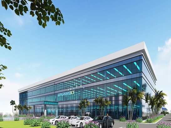 NHÀ MÁY LUXSHARE ICT - CUNG CẤP VÀ LẮP DỰNG CỬA VÁCH NHÔM KÍNH