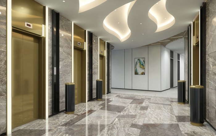 Stainless steel claddings for elevators