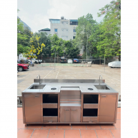 Quầy inox - Giải pháp tối ưu cho pha chế và kinh doanh đồ uống
